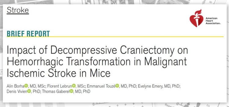 New paper in STROKE